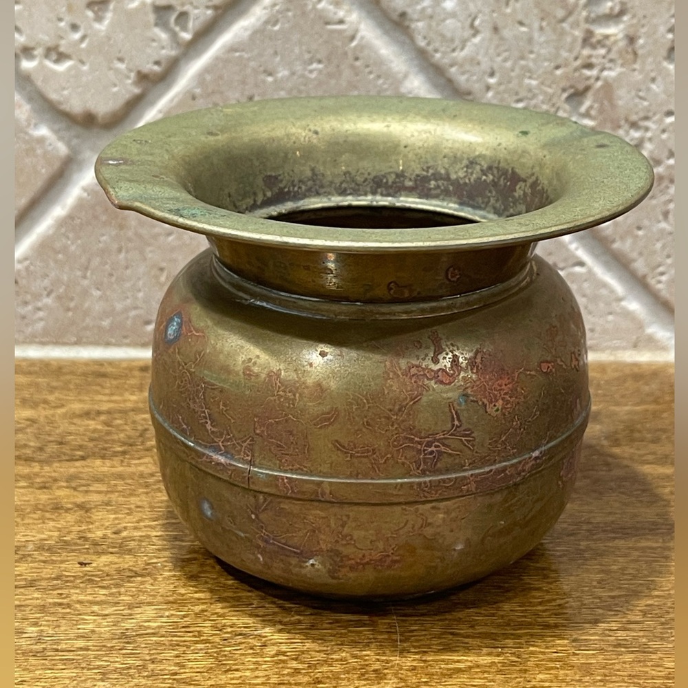 Vintage Brass Spittoon